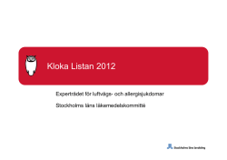 Kloka Listan 2012 - Klokalistan.nocom.net