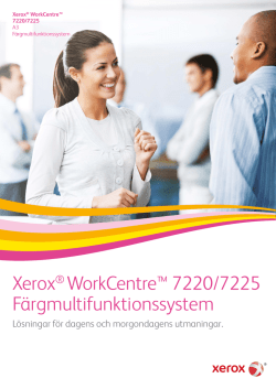 Xerox WorkCentre 7220 / 7225 Broschyr