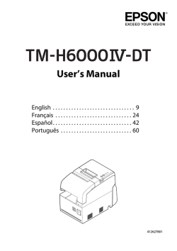 TM-H6000IV-DT User`s Manual