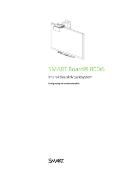 SMART Board 800i6 Interaktiva skrivtavlesystem Konfigurering och
