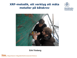 XRF-metodik, ett verktyg att mäta metaller på båtskrov