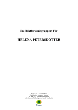 Helena Petersdotter