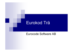 Träkonstruktioner - Eurocode Software AB
