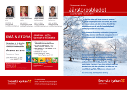 Järstorpsbladet - Svenska Kyrkan i Jönköping