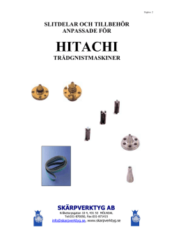HITACHI - Skärpverktyg