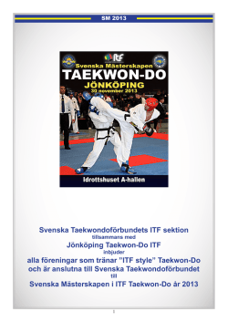 Svenska Taekwondoförbundets ITF sektion Jönköping Taekwon
