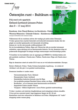 Östersjön runt – Baltikum och Polen