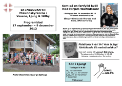 9 december 2012 Bön i Ljung!