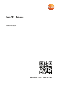 testo 184 · Datalogg