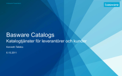 Basware Catalogs