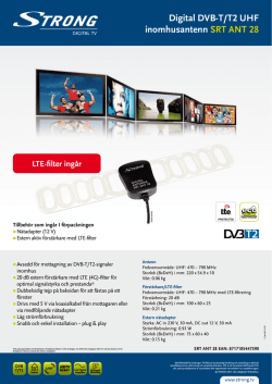 Digital DVB-T/T2 UHF inomhusantenn SRT ANT 28