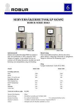 serversäkerhetsskåp ss3492 robur serie rsks
