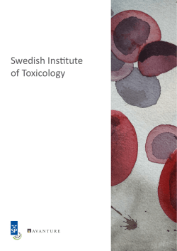 Swedish Institute of Toxicology - SFT – Svensk Förening för Toxikologi