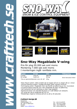 Sno-Way Megablade V-wing