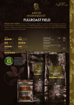 Produktblad Fullroast Field