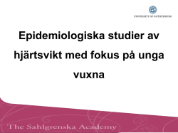 Epidemiologiska studier av hjärtsvikt med fokus på unga