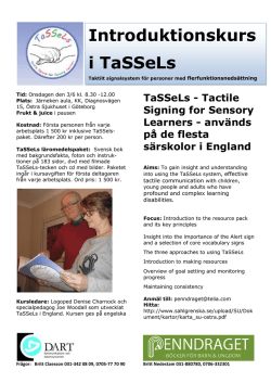 TaSSeLs-kursinbjudan