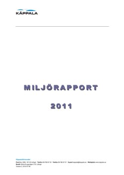 Miljörapport 2011 771 Kb