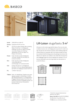 Lill-Laisan stuga/bastu 5 m2