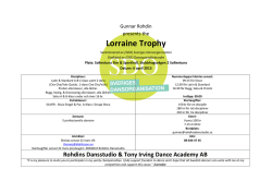 Lorraine Trophy - Uppsala Dansklubb