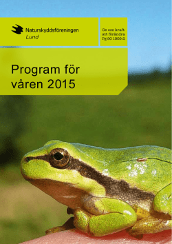 LNF program vt 2015 - Lund