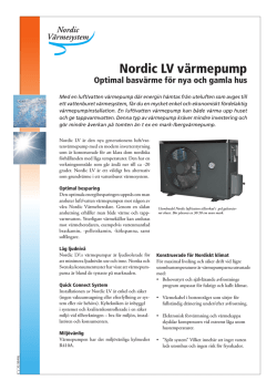 Nordic LV värmepump - Nordic Värmesystem