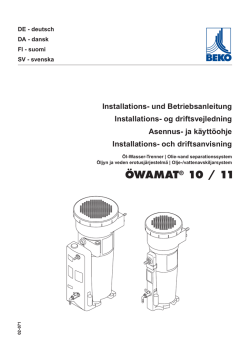 öwamat® 10 / 11 - The quality of your compressed air | BEKO