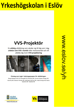 VVS-projektör, 200 Yh-poäng, bunden utbildning