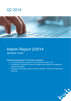 Q2 2014 Interim Report 2/2014