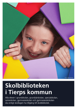 Tierp Skolbibliotek - Biblioteksstatistik