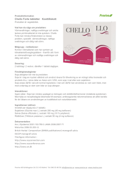 Chello Forte tabletter Kosttillskott
