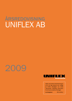 UNIFLEX AB - Uniflex