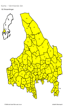 Karta - Värmlands län