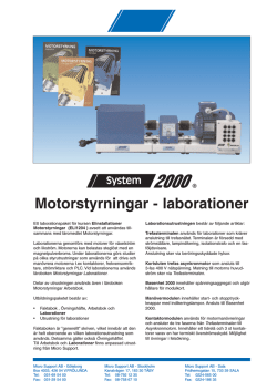 Motorstyrningar - laborationer