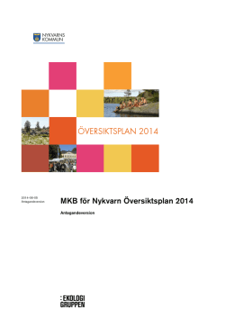MKB för Nykvarn Översiktsplan 2014