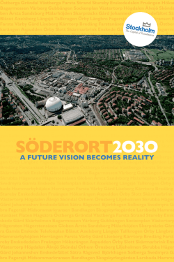 Söderort 2030 - A future vision becomes reality