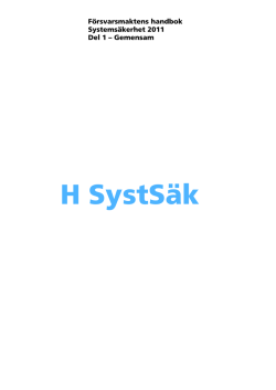 H SystSäk 2011 del 1 - Gemensam