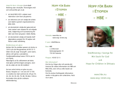 HBE - Hopp för barn i Etiopien