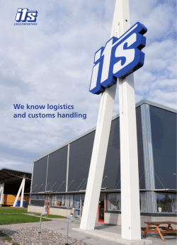 We know logistics and customs handling