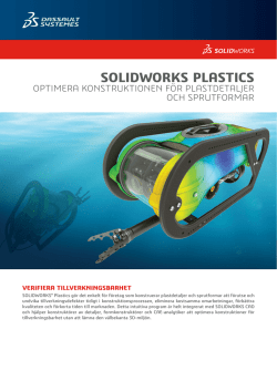 SOLIDWORKS Plastics Produktblad 2015
