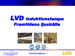LVD induktionslampa Framtidens ljuskälla