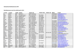 Adresslista Distriktsdomare 2014 Distriktsdomare med full