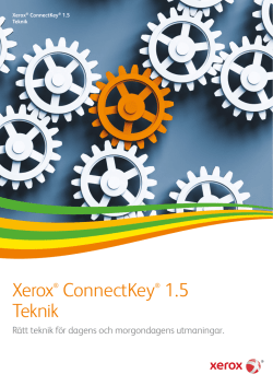 Xerox ConnectKey Broschyr - Styrenhet för Multifunktionsskrivare