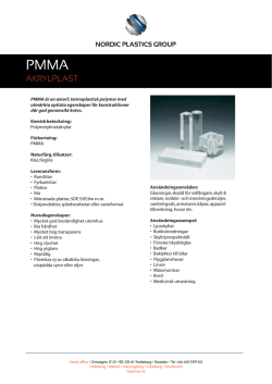 Ladda ner produktblad för PMMA Akrylplast