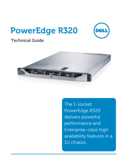 Dell PowerEdge R320 Technical Guide