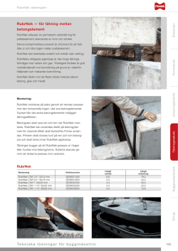 RubrNek — för tätning mellan betongelement