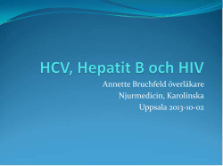 HCV, hepatit B och HIV