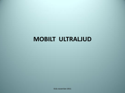 Målgrupper för mobilt ultraljud