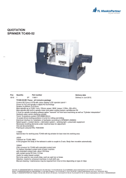 QUOTATION SPINNER TC400-52