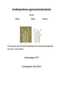 Arbetsplan_YTE(302 kB, pdf) - Lindeparkens gymnasiesärskola